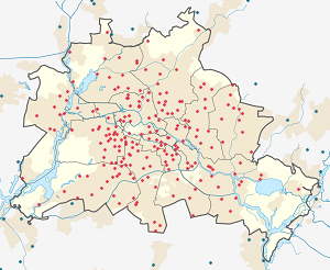 Karta över Berlin med taggar för varje stödjare