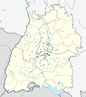 Mapa Tybinga ze znacznikami dla każdego kibica
