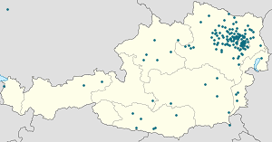 Karte von Tulln an der Donau mit Markierungen für die einzelnen Unterstützenden