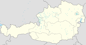 Carte de Salzbourg avec des marqueurs pour chaque supporter