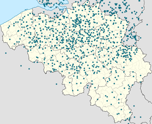 Kaart van Lille met markeringen voor elke ondertekenaar