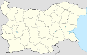 Karta mjesta Burgas s oznakama za svakog pristalicu
