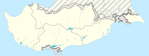 Kort over Cypern med tags til hver supporter 