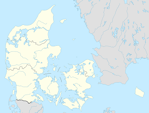 Карта на Дания с маркери за всеки поддръжник
