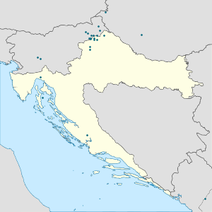 Karta mjesta Zagreb s oznakama za svakog pristalicu
