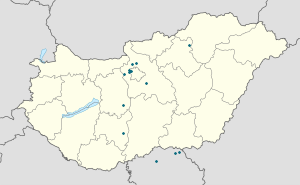 Map of Hungary with markings for the individual supporters