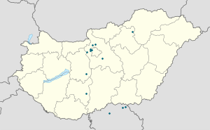 Biresyel destekçiler için işaretli Macaristan haritası