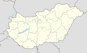 Map of Hungary with markings for the individual supporters