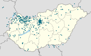 Mapa de Bábolna com marcações de cada apoiante