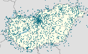A(z) Magyarország térképe címkékkel minden támogató számára