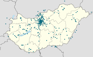 A(z) Göd térképe címkékkel minden támogató számára