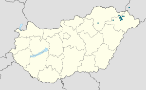 Map of Nyíregyháza District with markings for the individual supporters