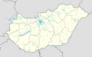 Map of Hungary with markings for the individual supporters