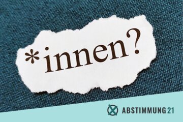 Picture of the HomeParliament " Stimmen Sie dafür, dass Bundesbehörden gendern? ".