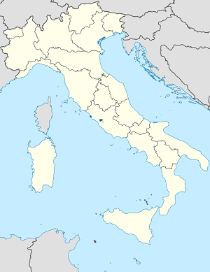 Biresyel destekçiler için işaretli İtalya haritası