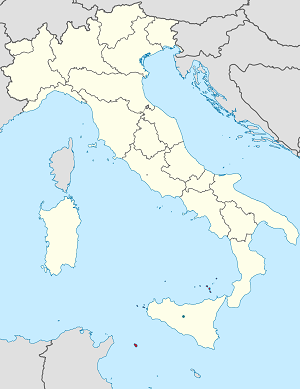 Kaart van Sicilië met markeringen voor elke ondertekenaar