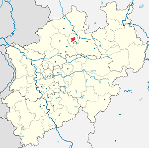 Karte von Münster mit Markierungen für die einzelnen Unterstützenden