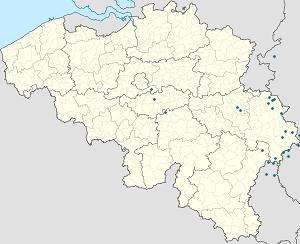 Map of Büllingen with markings for the individual supporters