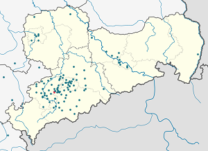 Karte von Lichtenstein/Sa. mit Markierungen für die einzelnen Unterstützenden