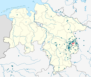 Karte von Wolfsburg mit Markierungen für die einzelnen Unterstützenden