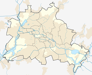 Carte de Arrondissement de Mitte avec des marqueurs pour chaque supporter