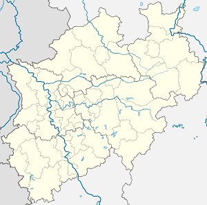 Mapa de Rhein-Sieg-Kreis com marcações de cada apoiante