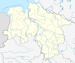 Harta lui Lüneburg cu marcatori pentru fiecare suporter