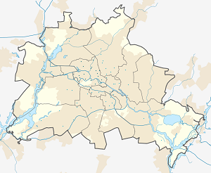 Mapa města Mitte se značkami pro každého podporovatele 