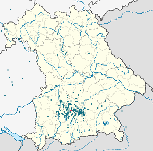 Karte von Fürstenfeldbruck mit Markierungen für die einzelnen Unterstützenden