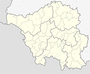 Mapa Powiat Merzig-Wadern ze znacznikami dla każdego kibica