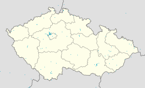 Mapa mesta Česko so značkami pre jednotlivých podporovateľov