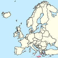 Euroopan unioni kartta tunnisteilla jokaiselle kannattajalle
