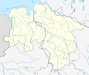 Karte von Landkreis Emsland mit Markierungen für die einzelnen Unterstützenden