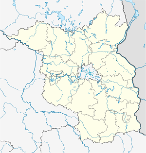 Carte de Märkisch-Pays de l'Oder avec des marqueurs pour chaque supporter