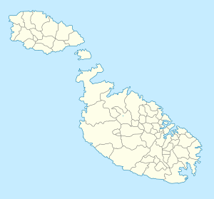 Karta över Malta med taggar för varje stödjare