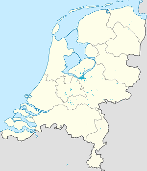 Mapa mesta Stadsregio Amsterdam so značkami pre jednotlivých podporovateľov