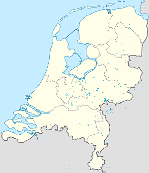 Mapa mesta Holandské kráľovstvo so značkami pre jednotlivých podporovateľov