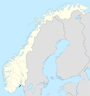 Kart over Sandefjord kommune med markører for hver supporter
