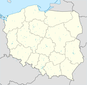 Mapa de Polonia con etiquetas para cada partidario.