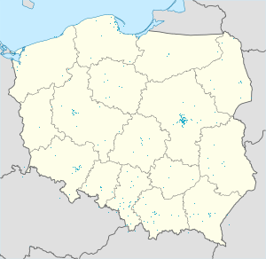Mapa de Polónia com marcações de cada apoiante