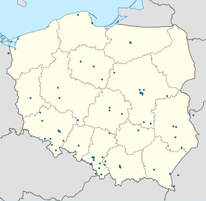 Карта на Полша с маркери за всеки поддръжник