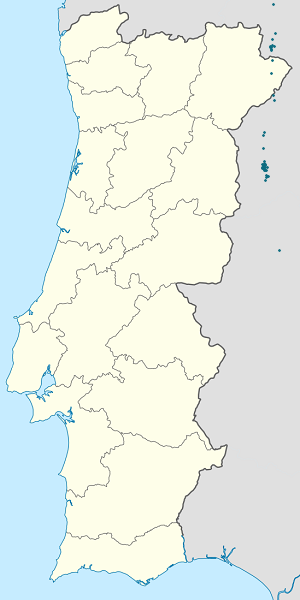 Kart over Setúbal med markører for hver supporter