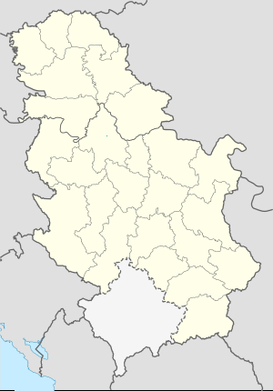 Map of Serbia with markings for the individual supporters