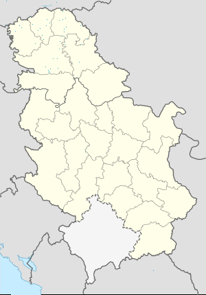 Map of Serbia with markings for the individual supporters