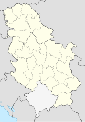 Map of Serbia with markings for the individual supporters