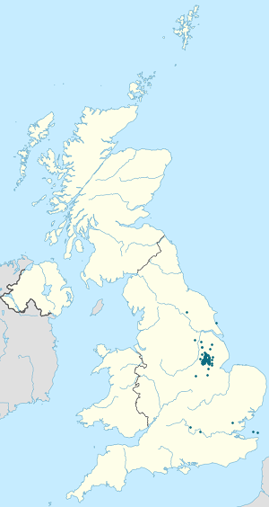 Map of Derbyshire with markings for the individual supporters