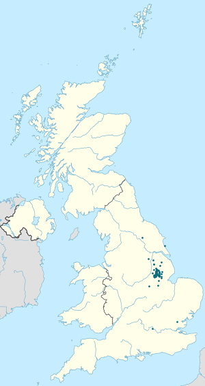 Map of Derbyshire with markings for the individual supporters